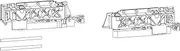 GU - 966/150 basic box tandem trolley, left, 150 kg