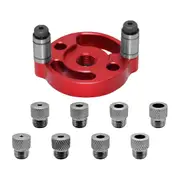 9pcs Center Hole Drill Guide Set Vertical Positioner DIY Round Woodworking Tool