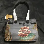Anuschka Handpainted drawstring bag purse NWT