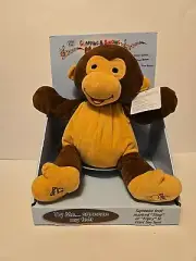 Etna Clapping and Singing Plush Smiling Monkey Toy 12"