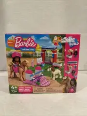 MEGA Construx Barbie Building Set HORSE JUMPING 73 pcs. NEW SEALED