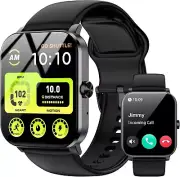 Jacoosa HD Smart Watch 1.85" Men Women (Answer/Make Calls) Fitness TRACKER IP68