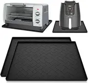 Silicone Heat Resistant Mat For Air Fryer and Microwave Oven,18''x15''x0.5''-Hot Pad for Kitchen Countertop Protector,Silicone Air Fryer Mat for Compatible with Ninja,Cosori,Chefman,Toshiba,Air Fryer