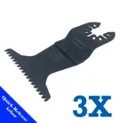 3 Bi-metal Saw Blade Oscillating Multi Tool Dewalt Rockwell Hyperlock Bosch Fein