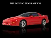 1997 Pontiac Trans Am WS6 in Red METAL SIGN: 9x12" & Free Shipping