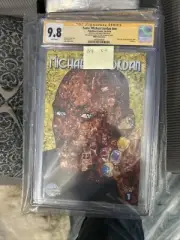 Michael Jordan #1 Kyle Willis Exclusive Collage Trade /100 Remark Graded 9.8