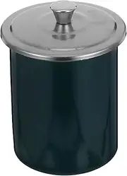 Generic Ash Ashtray Covered Ashtray Decorative Ashtray Smokeless Ashtray Retro Decor Ashtray with Lid Ash Tray Outdoors Ash Bucket with Lid Ash Can Stainless Steel Dark Green