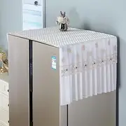 Namzi 1 piece anti slip refrigerator dust cover cloth, washing machine cover cloth, protective cover, single door double door freezer dust cover 90 * 65cm (light brown)