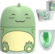 Magic Toilet Cleaning Bottle, Bathroom Tank Cleaner, Cute Dinosaur-Shaped Toilet Bowl Cleaner Bottle with scent, No Dirty Hands, Easy To Use, Three Fragrances, One Bottles For Three Months (Jasmine)