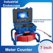 30M Sewer Pipe Inspection Camera 7'' DVR Drain Sewer Pipeline Industrial 23MM