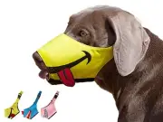 FOOTPET Dog Muzzle, Smiley Face Muzzle with Soft Breathable Air Mesh Nylon, A...