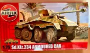 Airfix A01311 Vintage 1/76 Sd Kfz.234 Armoured Car Plastic Model Kit