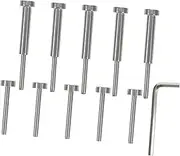 Hoement Cable Railing Kit 5 Sets End Terminal Deck Stair Railing Tensioner 1/8 Wire for Project