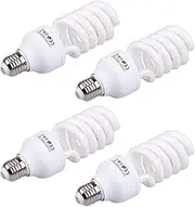 Mellisso 4X Compact E27 220V 5500K 45W Photo Studio Bulb Video Photography Daylight Light Lamp White