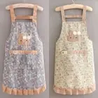 Cotton Adult Waist Aprons Breathable Coffee House Aprons Cleaning Accessories