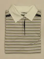 NEW LADIES’ ADIDAS GOLF CLIMACOOL SHORT SLEEVE POLO, MEDIUM, WHITE/NAVY