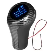 6 Speed Carbon Fiber Gear Shift Knob W/LED Light For BMW E46 E90 E91 E92 X1 X3 (for: BMW)