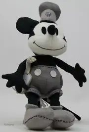 Disney Baby Hallmark Steamboat Willie Mickey Mouse Stuffed Rattle Plush NWT