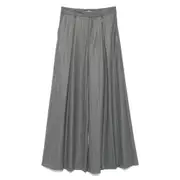 [The Andamane] The Andamane Pinstripe Pleated Trousers 38 IT GREY