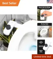 Modern Bidet Attachment for Toilet With Adjustable Water Pressure And Female-...