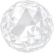 Respicefinem Crystal Clear Cut Glass Ball 60mm/80mm Diameter Handcrafted Decorative Pendant Home Hotel Decorative Hardware Fitting (60 mm/2,36 tum)