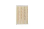 Dinner Swirl Candles Set of 4 Antique White 16 x 3cm