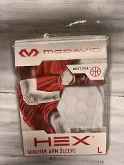 McDavid 6500 HexPad Power Shooter Arm Sleeve, LARGE 11-13"