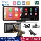 XGODY 4K+1080P Dash Cam 10" Rear View Camera Car DVR Reversing Mirror Recorder