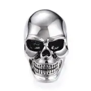 316 Stainless Steel Ring Skull Rings Size 7~13 Antique Silver 18~22mm Z692