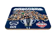 Geelong Cats 2022 Premiers Premiership Team Image AFL Cork back Coaster