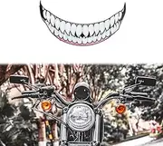 Universal Motorbike Sticker Teeth Graphic Decals Motorcycle Headlight Reflective Helmet Sticker DIY Decorative Compatible with Harley Davidson, Yamaha, Honda Grom，Suzuki