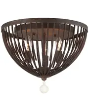 Crystorama Duval 3 Light Forged Bronze Ceiling Mount