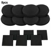 Optimal Size Activated Carbon Filter Cotton for Compost Bins Pack of 8