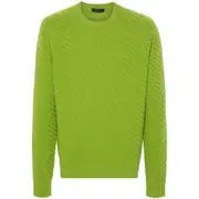 [Prada] Prada Ribbed-knit Jumper 52 IT GREEN