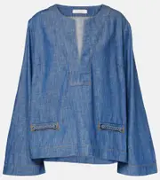 [Zimmermann] Zimmermann Wylie denim top AU 10 blue