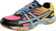 [JiuQing] Tennis Shoes Mens Badminton Volleyball Sneaker Lightweight Breathable Indoor Court Shoes