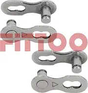 2 X FITTOO 8 Speed Bicycle Power Lock Chain Connector, Quick Link Bike Chain Connector, eBike Master Link Master Joint Chain Connector for 5, 6, 7, 8 Speed Drive Train (2 Sets Packed)