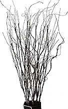 10PCS Lifelike Curly Willow Branches Decorative Dried Artificial Twigs, 30.7 Inches Fake Bendable Sticks Vintage Vines/Stems DIY Greenery Plants Craft Vases Home Garden Hotel Farmhouse Decor