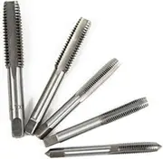 GLEAVI 5pcs Spiral Point Screw Tap Set Metric Straight Flute Threading Tool for Auto Repair and Machinery High Taps for Threads