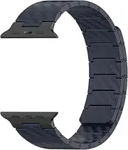FKMBD Magnetic Carbon Fiber Strap For Apple Watch Ultra 49mm Band S10 46mm 45/42/44mm 38/40/41mm Men Bracelet For IWatch Series 10 9 8 7 6 5 Se 4 Watchbands