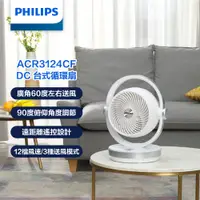 在飛比找PChome24h購物優惠-PHILIPS 飛利浦 DC台式循環扇 ACR3124CF