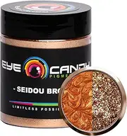 Eye Candy Pigments Premium Bronze Mica Powder - Seidou Bronze (25gr) - for Epoxy, Resin, Soap, Paint, Woodworking, Acrylic Pouring, Bath Bombs, Fishing Lures - DIY Arts and Crafts Additive