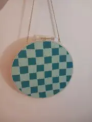 NOVOGRATZ HOME wall Decor Seed Bead Wall Art Hanging Decor Bead Blue NEW W/TAGS