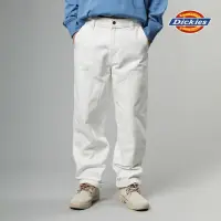 在飛比找momo購物網優惠-【Dickies】男款白色丹寧純棉雙膝設計寬鬆長褲｜DK01