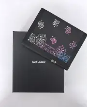 Saint Laurent Paris YSL Bandana Cardholder Wallet