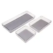 Simplify 3 Pack Multipurpose Drawer Organizers