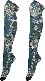 [Caihoyu] Over-Knee Socks for Women Soft And Comfortable Long Knee-High Socks Warm Over Knee Socks for Special Occasions Autumn Nature Navy Blue, Autumn Nature Navy Blue