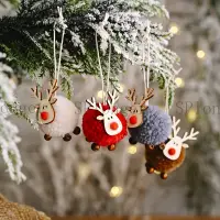 在飛比找蝦皮購物優惠-聖誕節掛件 裝飾 聖誕吊飾 毛氈小鹿吊飾 創意麋鹿吊飾聖誕樹