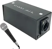 Mic Booster for Dynamic, 28dB Gain Microphone Preamp Lossless Dynamic Mic Booster, Inline Microphone Preamplifier Low Noise Mic Preamp for Broadcast & Podcast