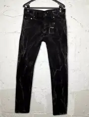 NWT Saint Laurent Black Stonewashed Jeans D02 M/SK-LW Skinny Low Waist Size 29